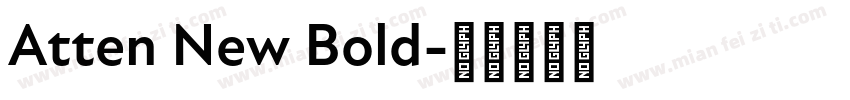 Atten New Bold字体转换